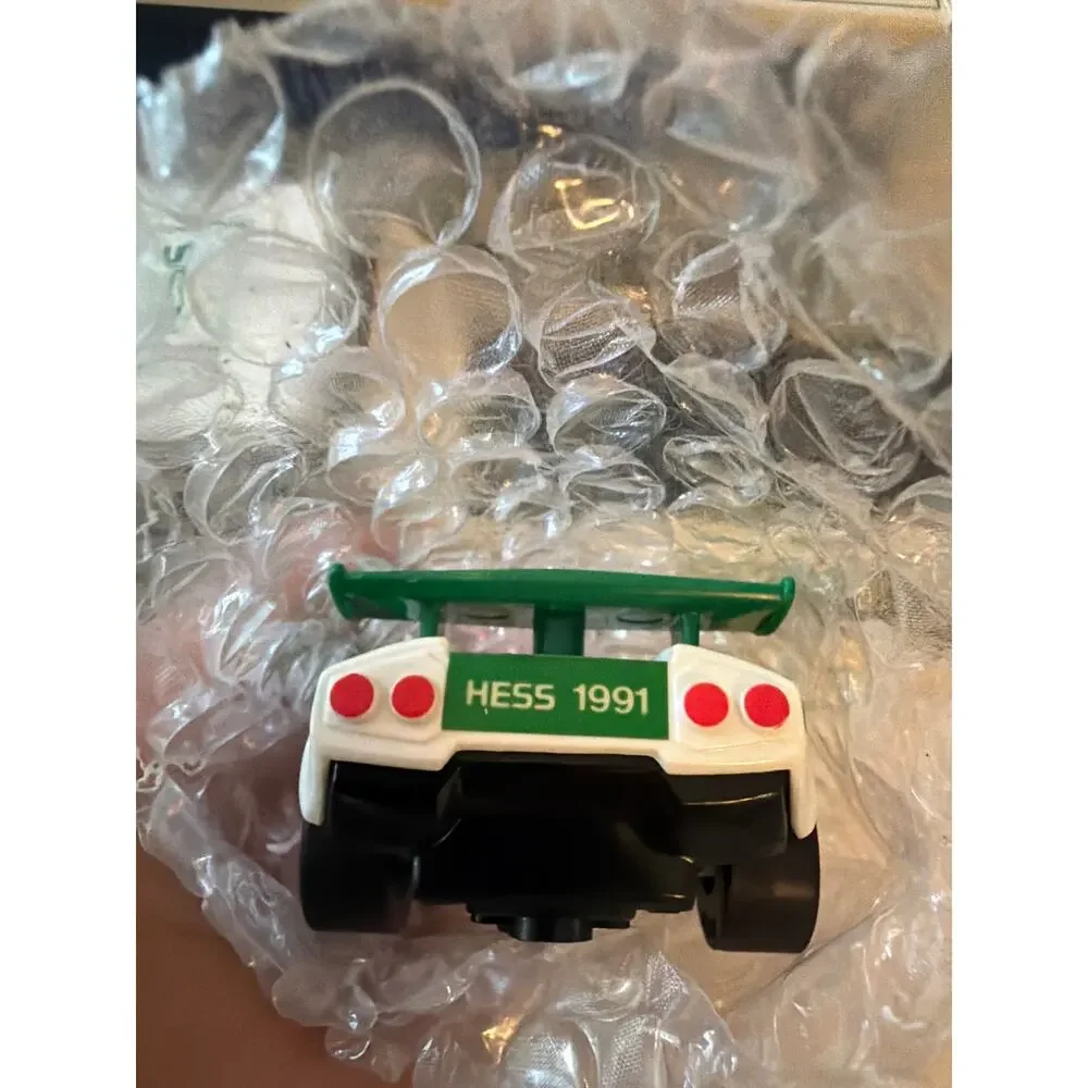 Vintage 1991 HESS Toy Truck & Friction Racer Car w/ Original Box Set